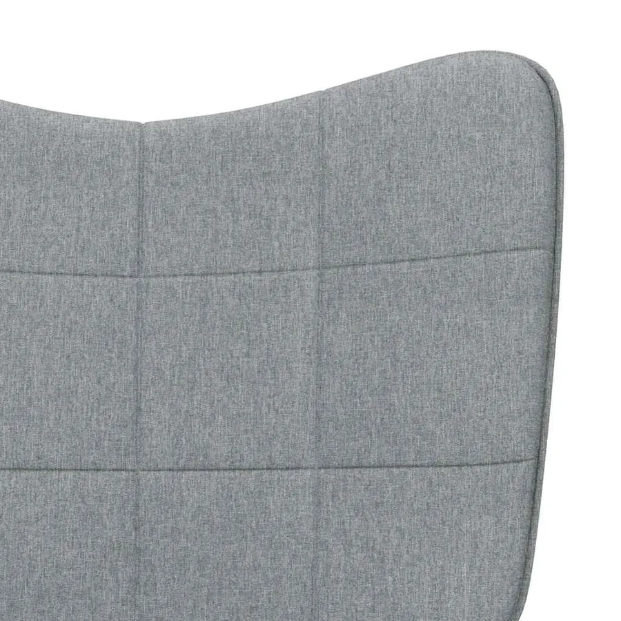 Chaise de relaxation Gris clair Tissu - 7