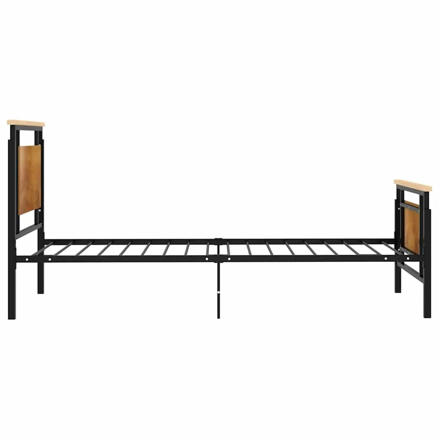 Cadre de lit sans matelas métal 100x200 cm - 4