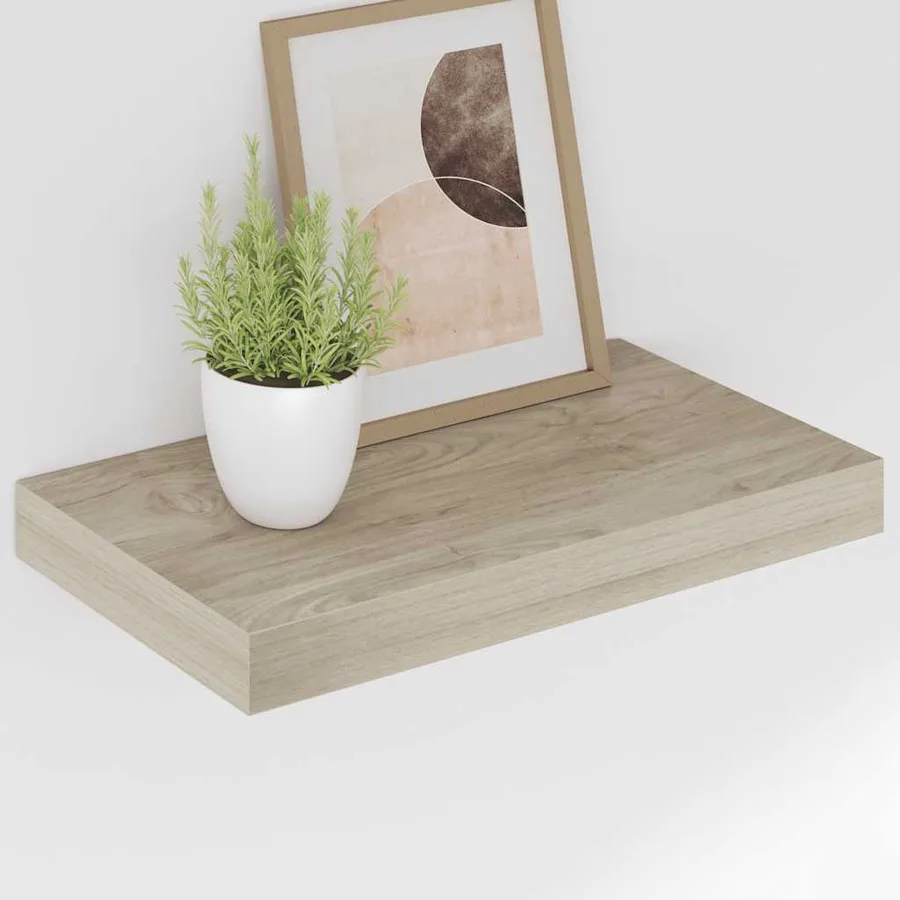 Étagères murales flottantes 2 pcs chêne 40x23,5x3,8 cm MDF - 4