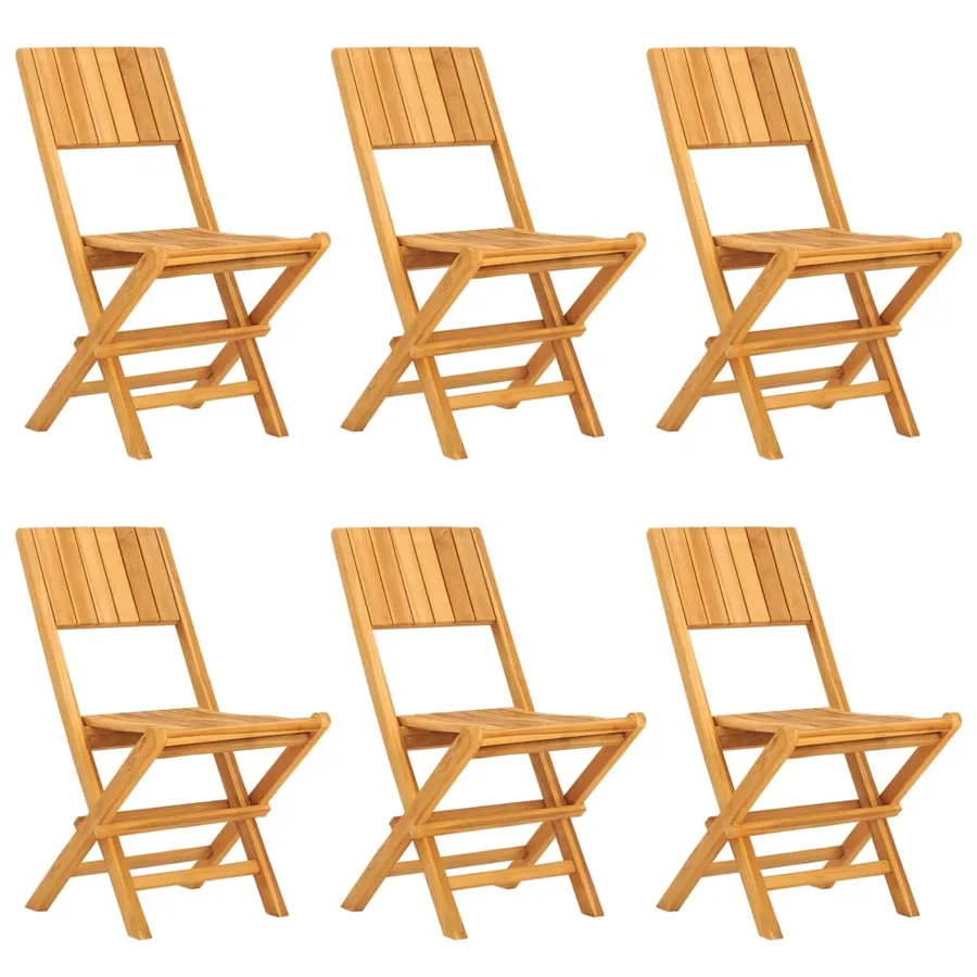 Ensemble à manger de jardin 7 pcs Bois de teck solide - 3