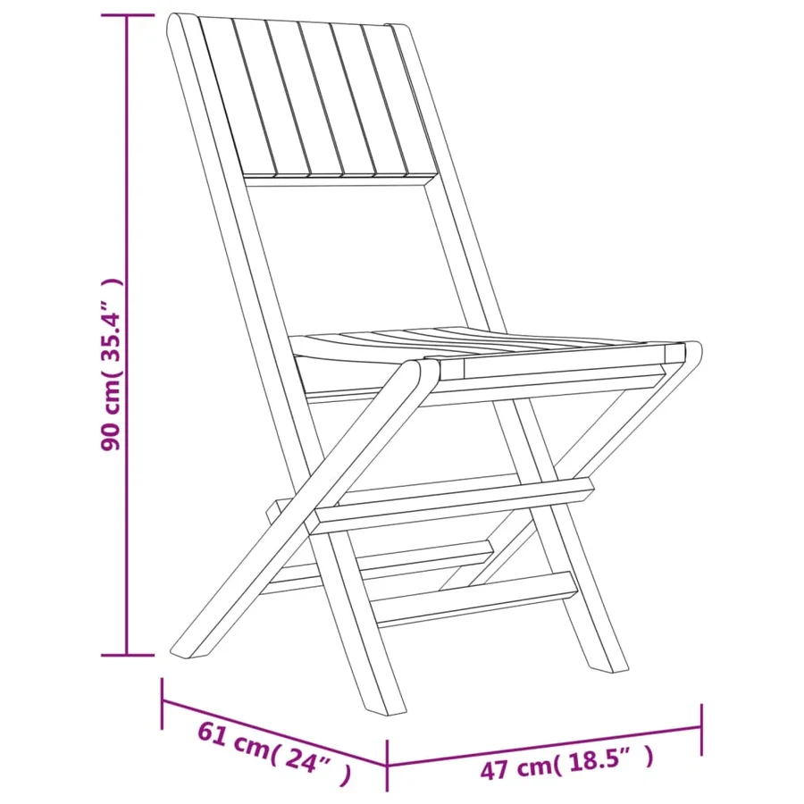 Ensemble à manger de jardin 7 pcs Bois de teck solide - 8