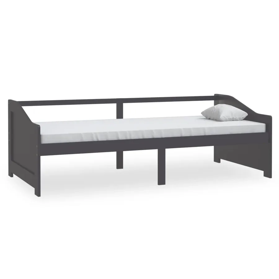 Lit de repos 3 places sans matelas Gris foncé 90x200 cm - 2