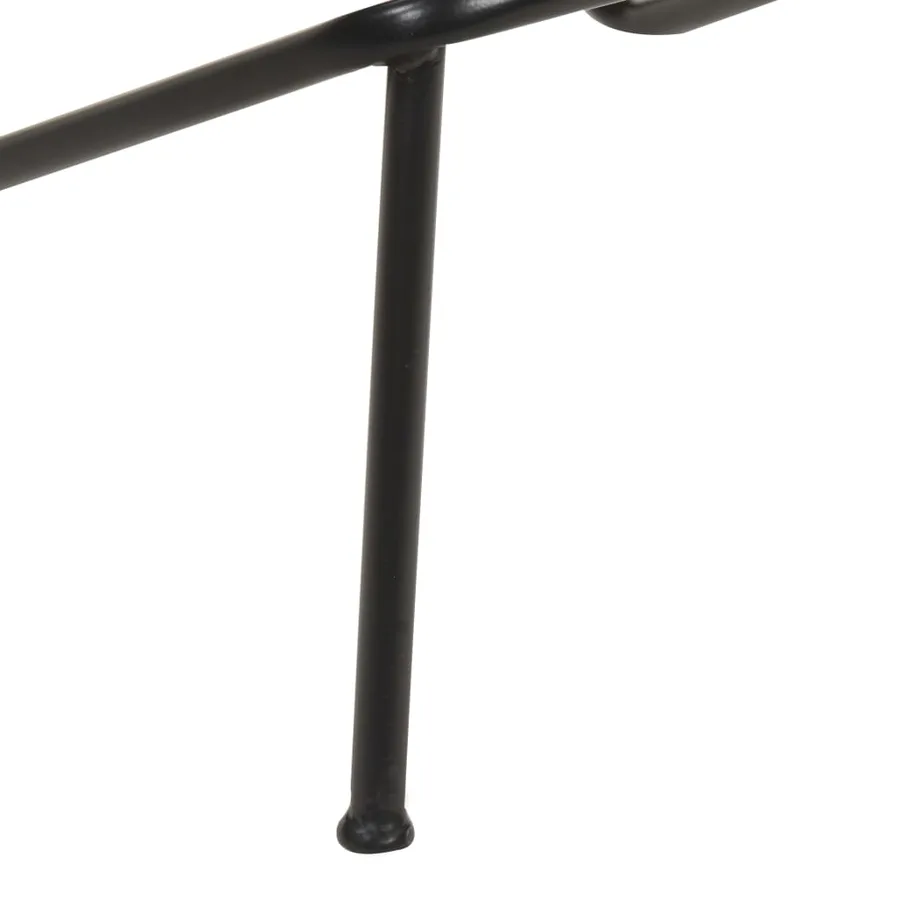 Tabourets de bar lot de 2 marron cuir véritable - 10