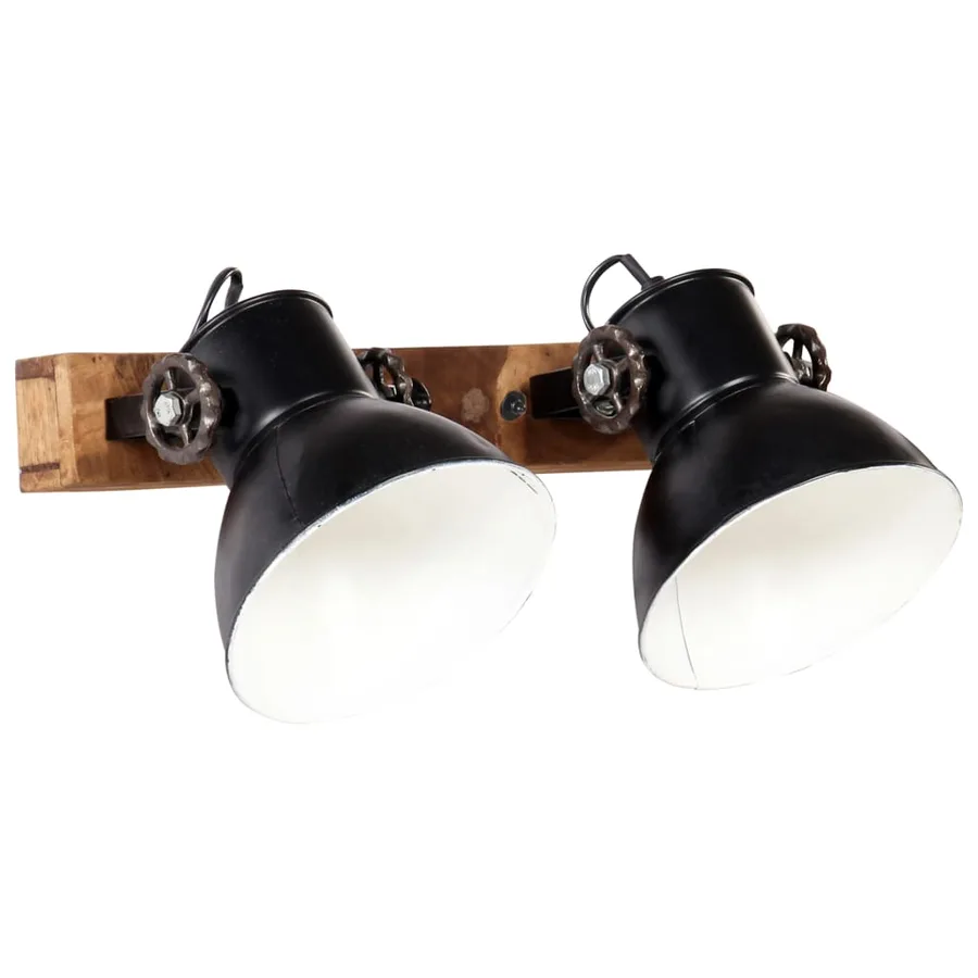 Lampe murale industrielle Noir 45x25 cm E27 - 2