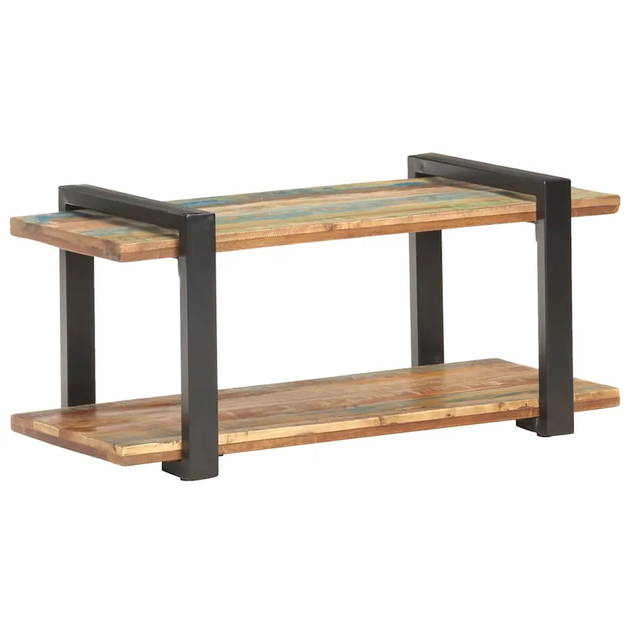 Meuble TV 90x40x40 cm Bois de récupération massif - 10