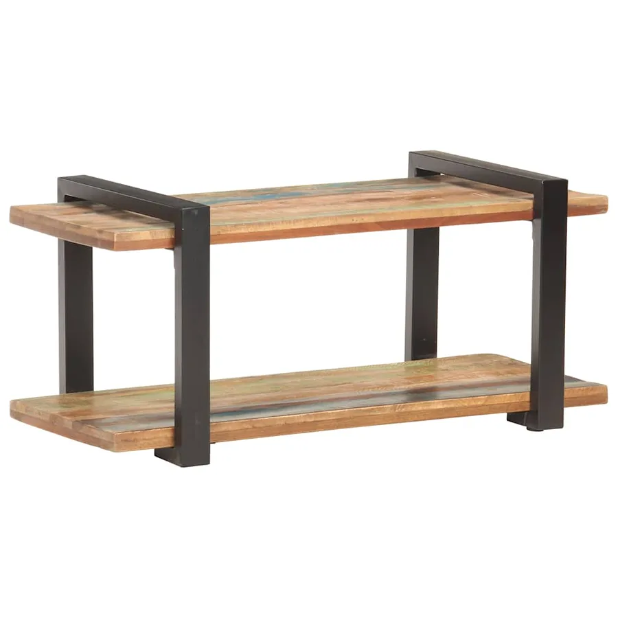 Meuble TV 90x40x40 cm Bois de récupération massif - 7