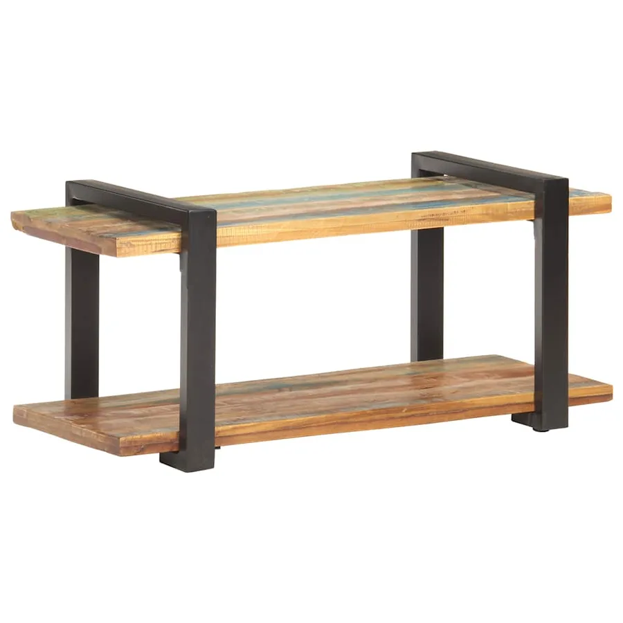 Meuble TV 90x40x40 cm Bois de récupération massif - 8