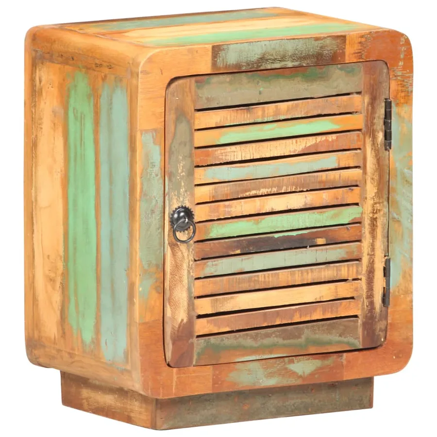 Table de chevet 40 x 30 x 50 cm Bois de récupération massif - 10
