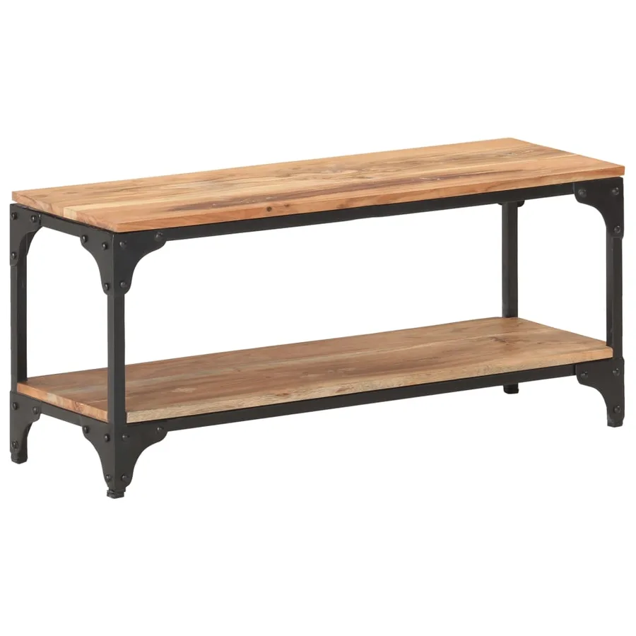 Table basse 90x30x40 cm Bois solide d'acacia - 10