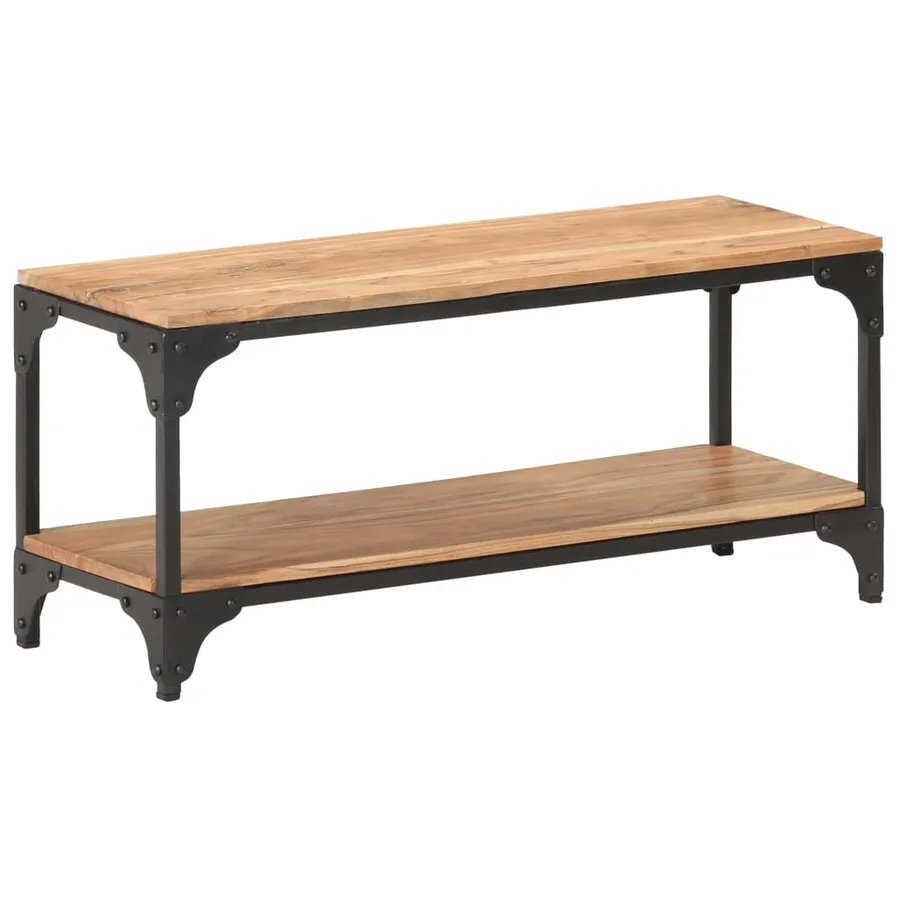 Table basse 90x30x40 cm Bois solide d'acacia - 11