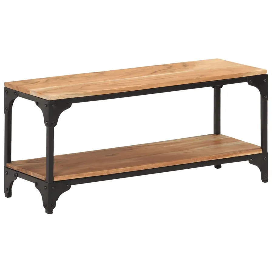 Table basse 90x30x40 cm Bois solide d'acacia - 8