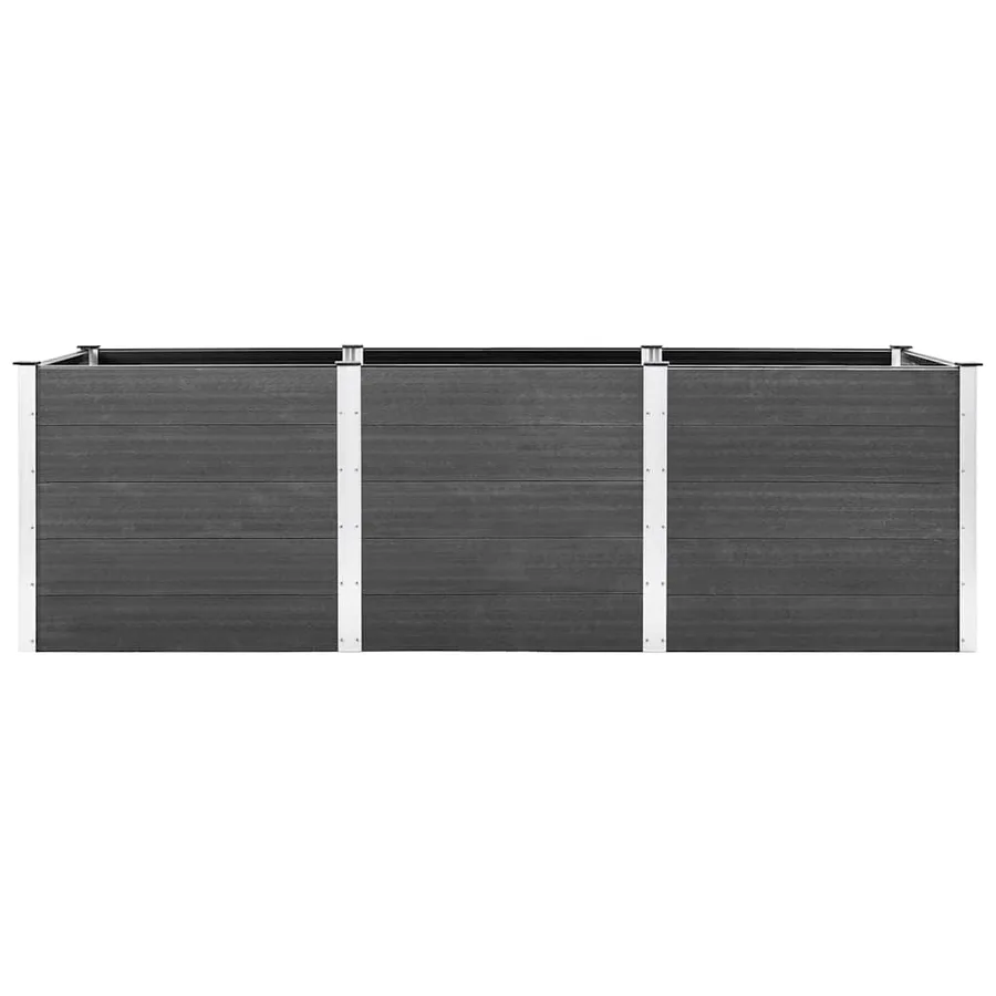 Plate-forme surélevée de jardin 300x100x91 cm WPC Gris - 3