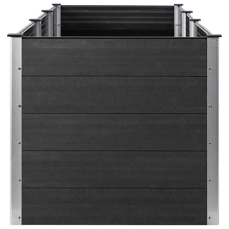 Plate-forme surélevée de jardin 300x100x91 cm WPC Gris - 4