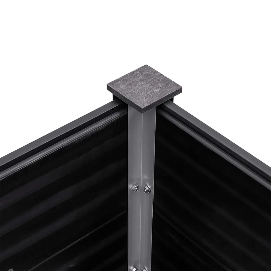 Plate-forme surélevée de jardin 300x100x91 cm WPC Gris - 5
