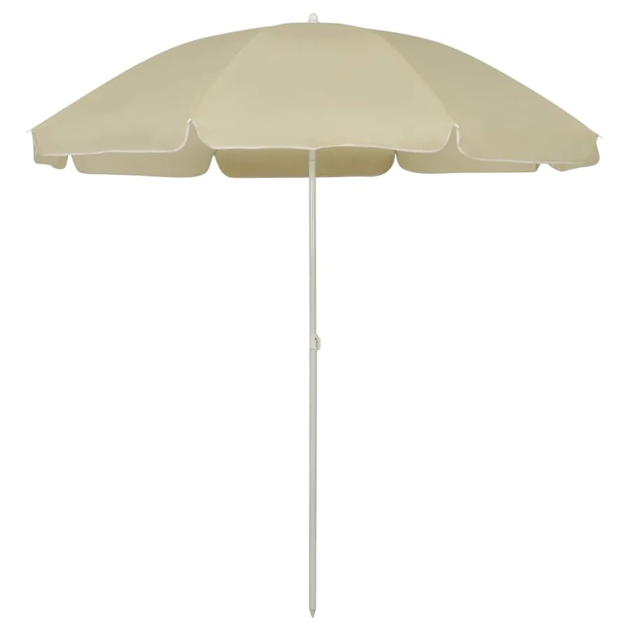 Parasol de plage jaune sable 240 cm