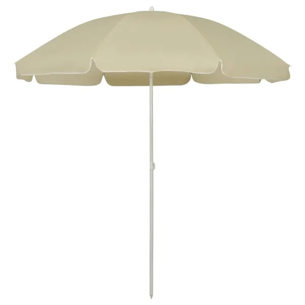 Parasol de plage jaune sable 240 cm