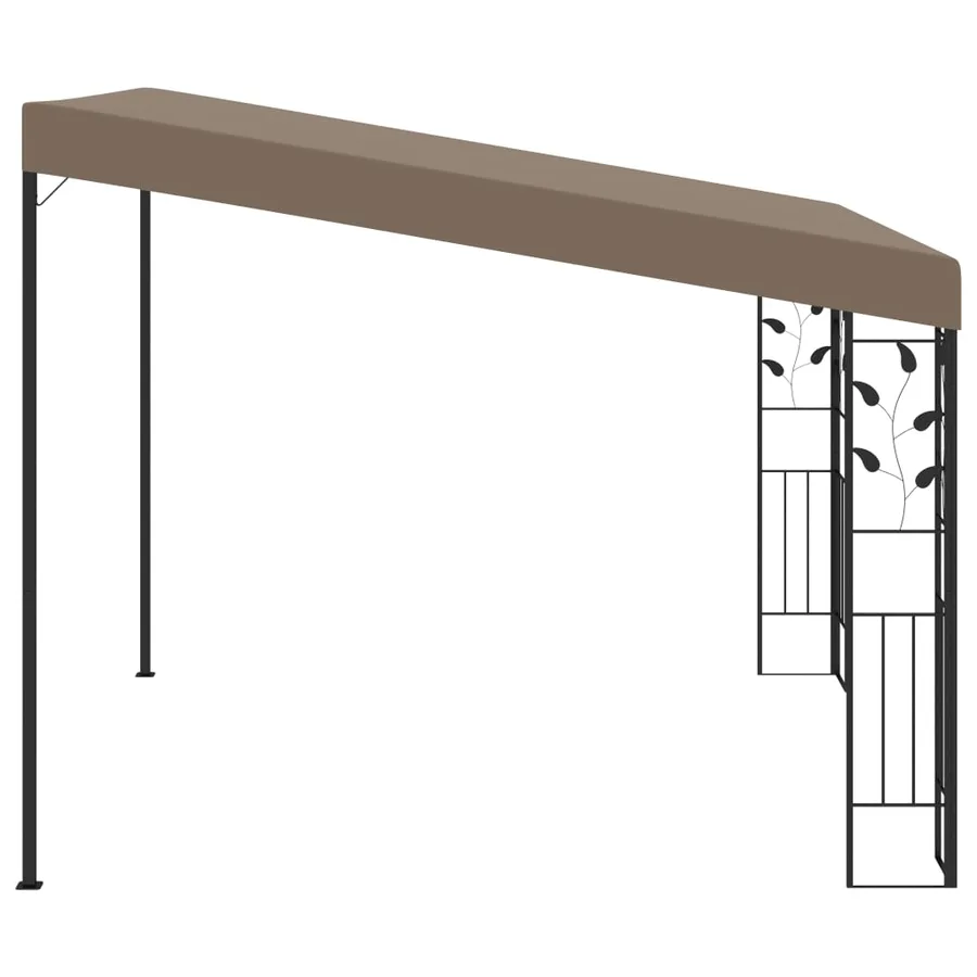 Belvédère mural 3x3x2,5 m Taupe - 3
