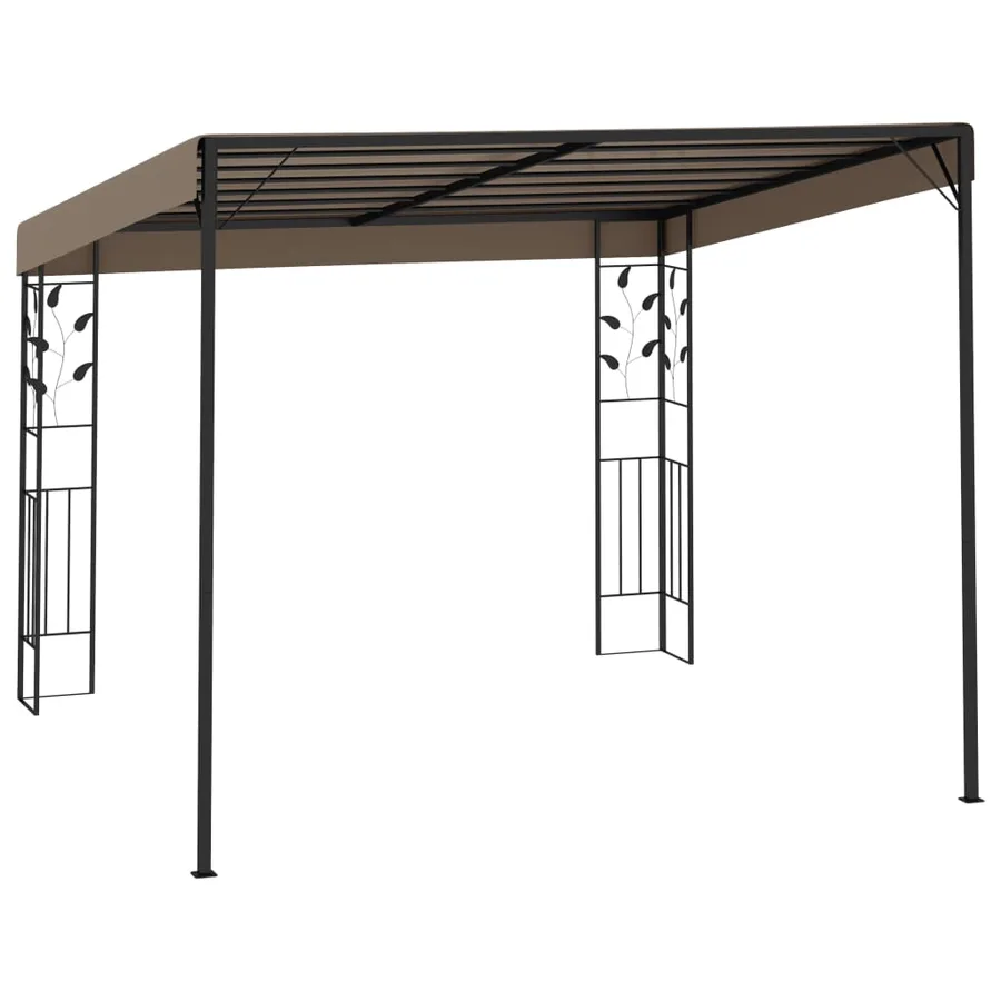 Belvédère mural 3x3x2,5 m Taupe - 4