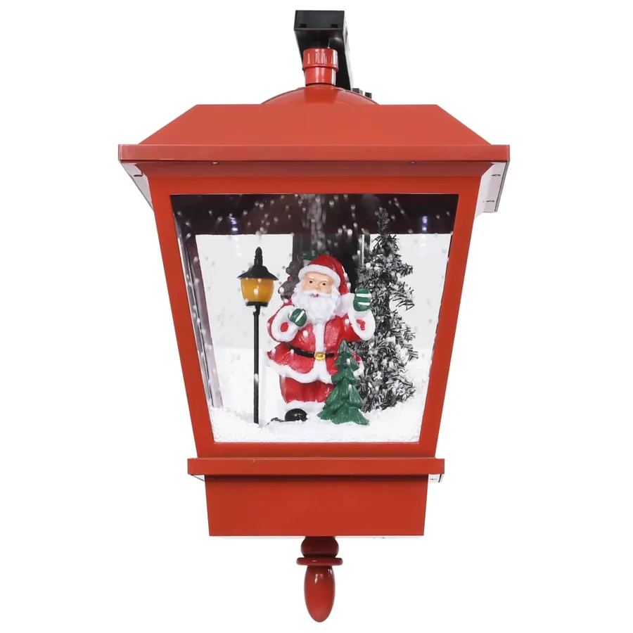 Lampe murale de Noël lumières LED et Père Noël Rouge 40x27x45cm - 4