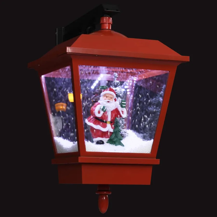 Lampe murale de Noël lumières LED et Père Noël Rouge 40x27x45cm - 6