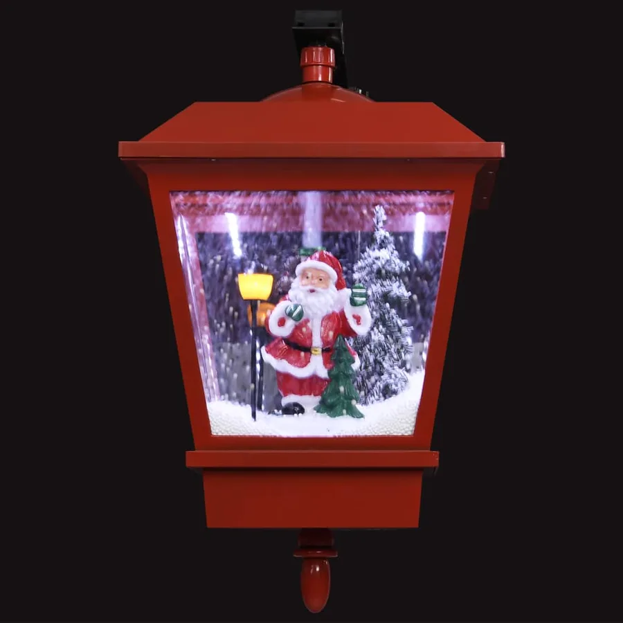 Lampe murale de Noël lumières LED et Père Noël Rouge 40x27x45cm - 7