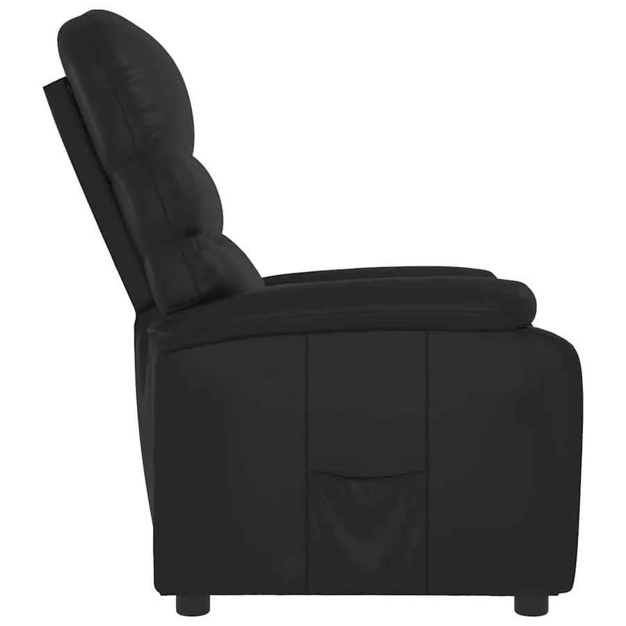 Fauteuil inclinable Noir Similicuir - 4