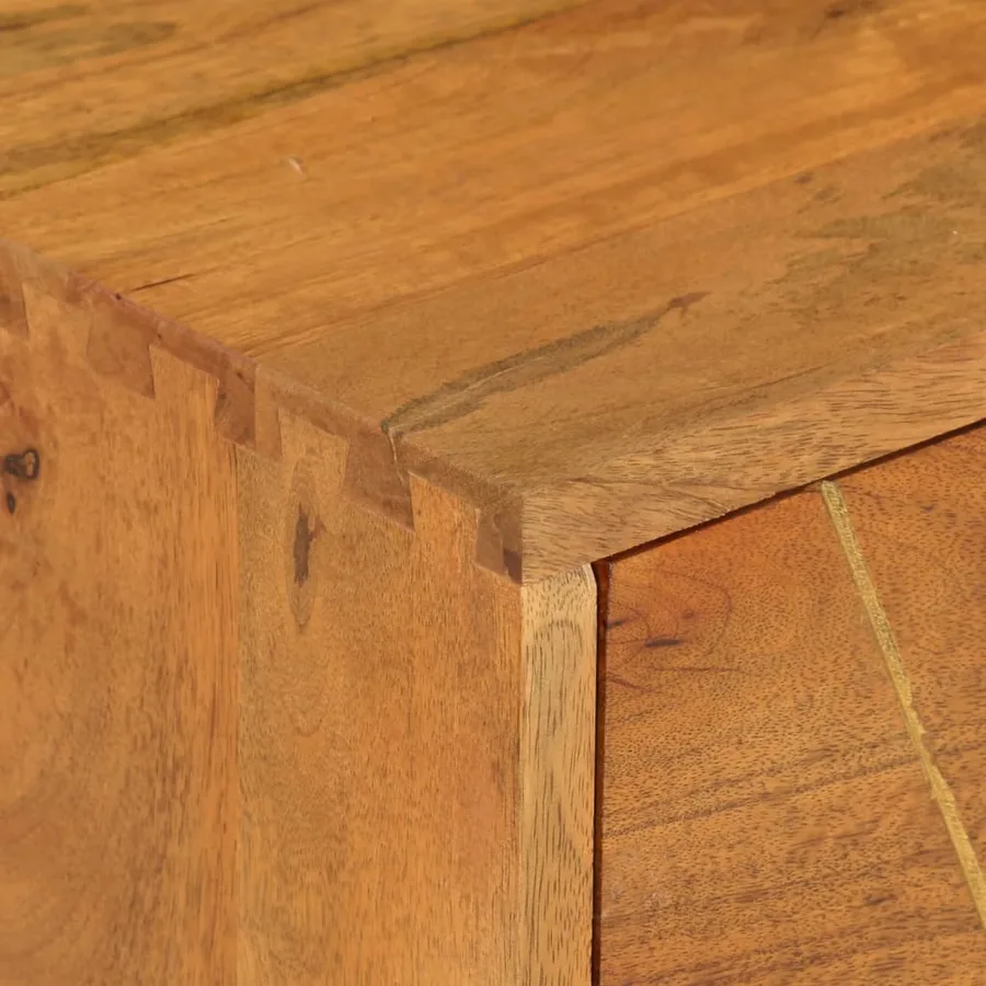 Meuble TV 85x35x47 cm Bois massif de manguier - 6