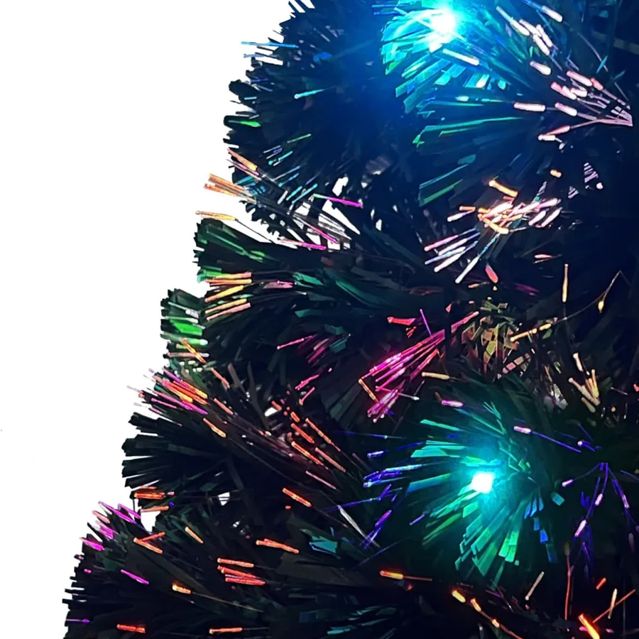 Arbre de Noël pré-éclairé avec support et LED 210 cm fibre optique - 8