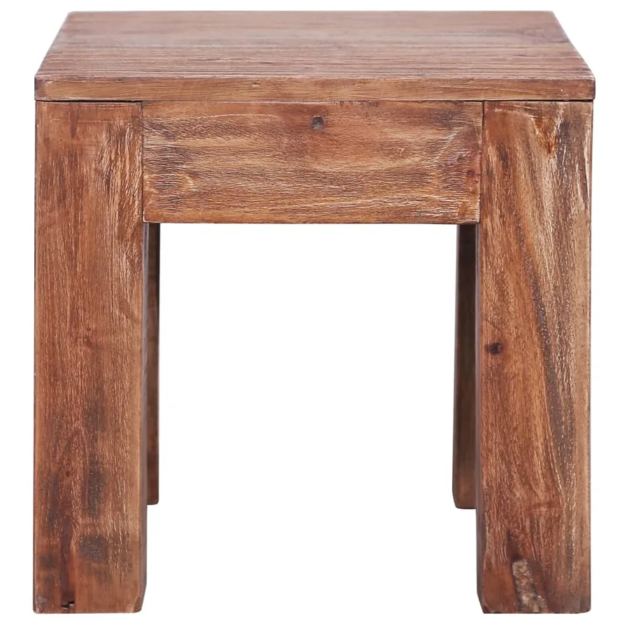 Table basse 30x30x30 cm bois d'acajou massif - 2