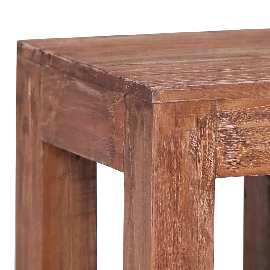 Table basse 30x30x30 cm bois d'acajou massif - 3