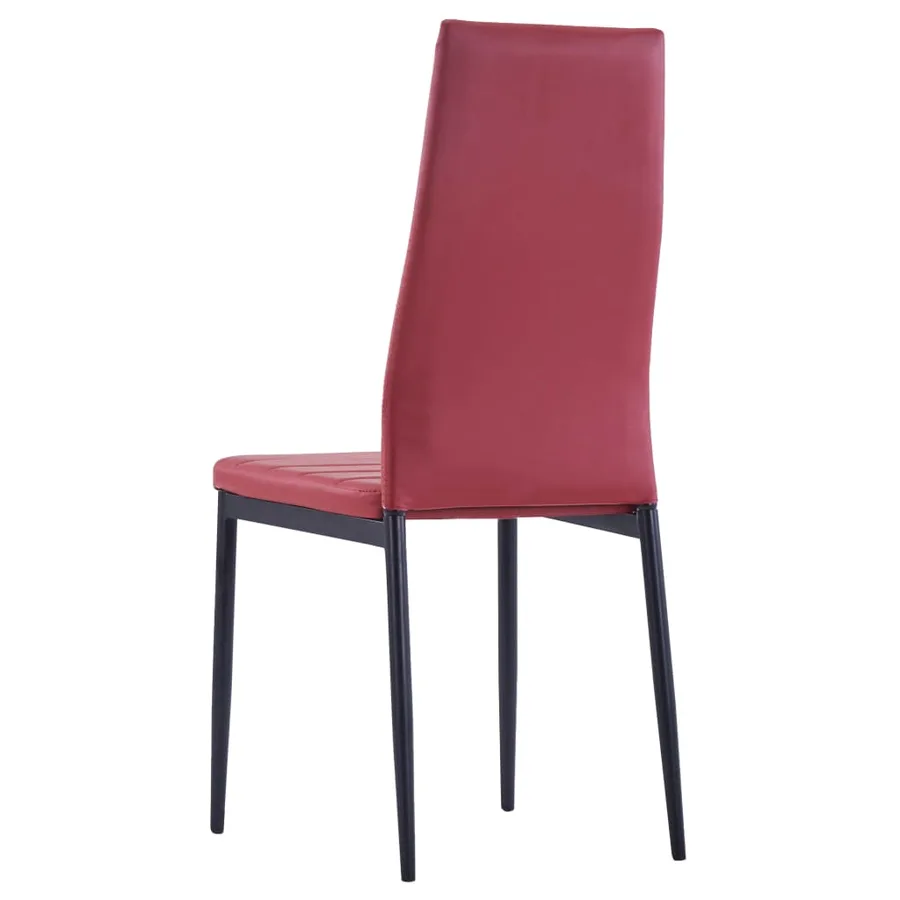 Mobilier de salle à manger 7 pcs Rouge bordeaux - 10