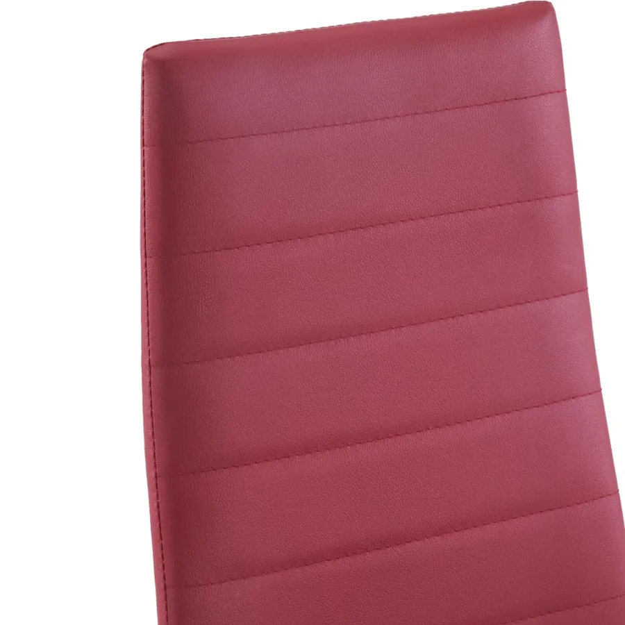 Mobilier de salle à manger 7 pcs Rouge bordeaux - 11