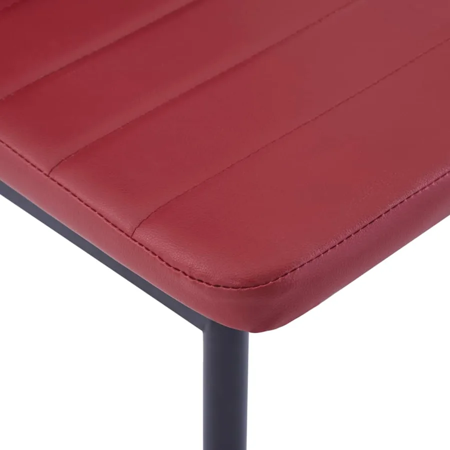 Mobilier de salle à manger 7 pcs Rouge bordeaux - 12