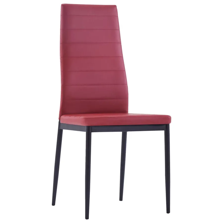 Mobilier de salle à manger 7 pcs Rouge bordeaux - 7