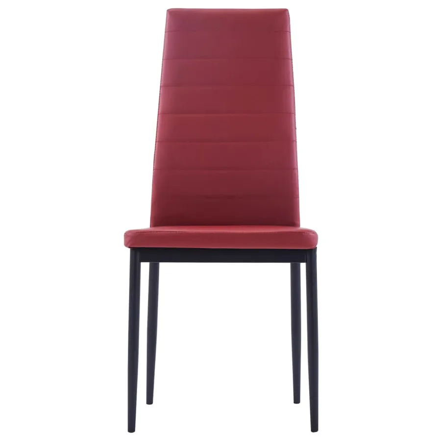 Mobilier de salle à manger 7 pcs Rouge bordeaux - 8