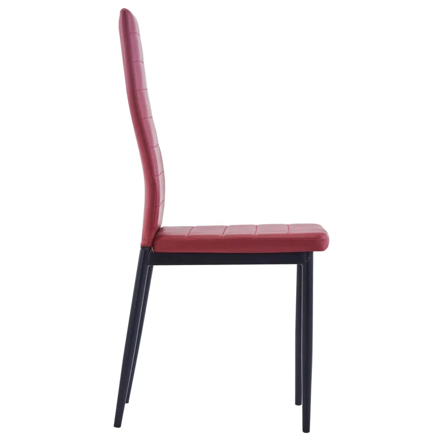 Mobilier de salle à manger 7 pcs Rouge bordeaux - 9
