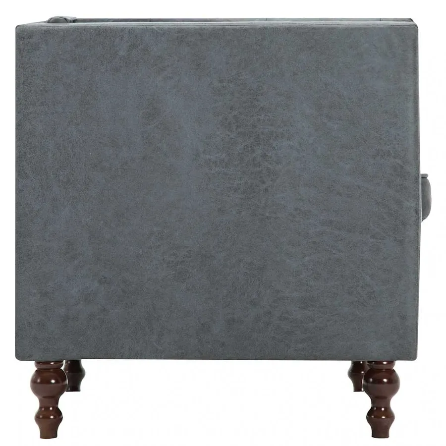 Fauteuil gris tissu - 4