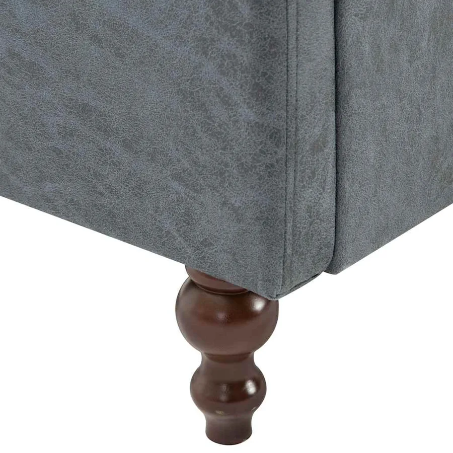 Fauteuil gris tissu - 6