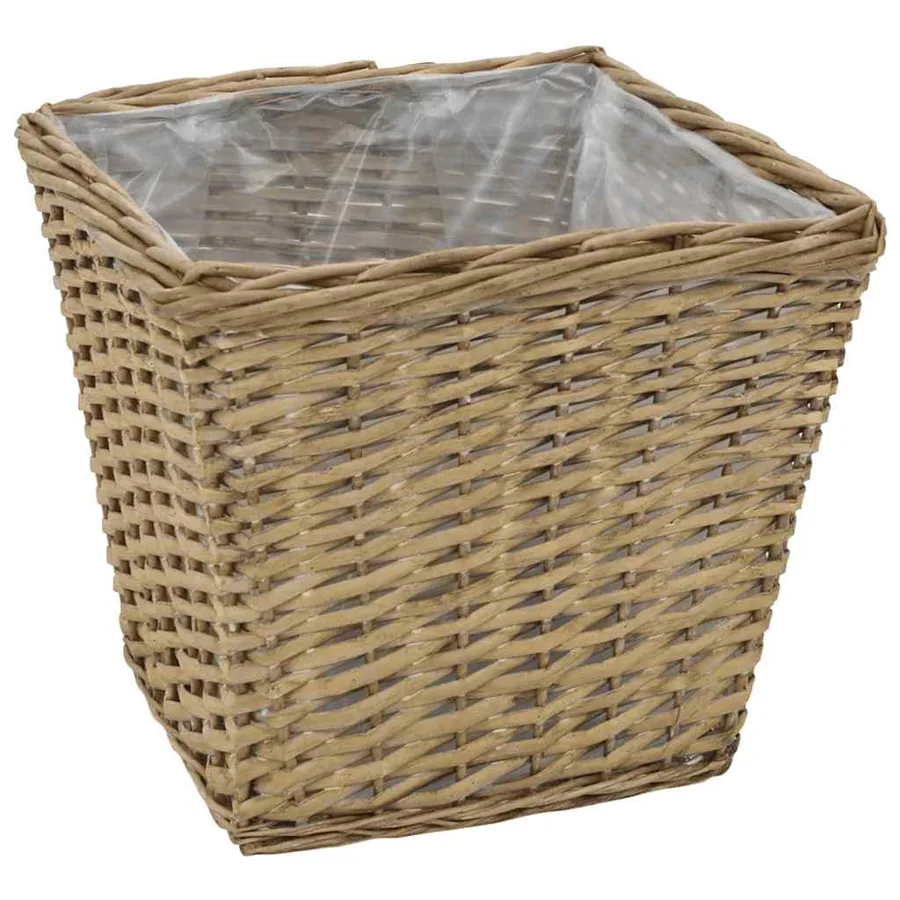 Lits surélevés 3 pcs Osier avec doublure en PE - 5