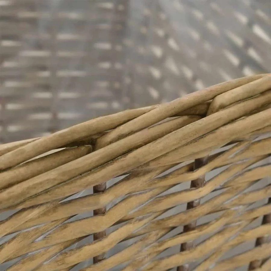 Lits surélevés 3 pcs Osier avec doublure en PE - 7