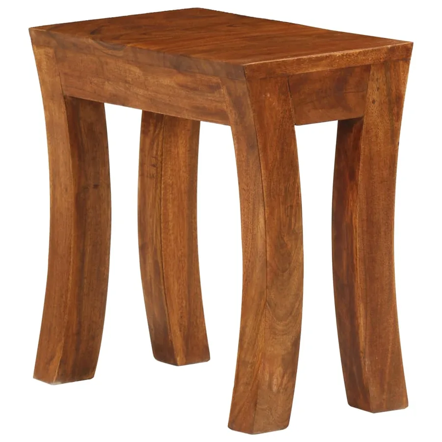 Table gigogne 3 pcs Bois massif d'acacia 50x35x50 cm Marron - 10