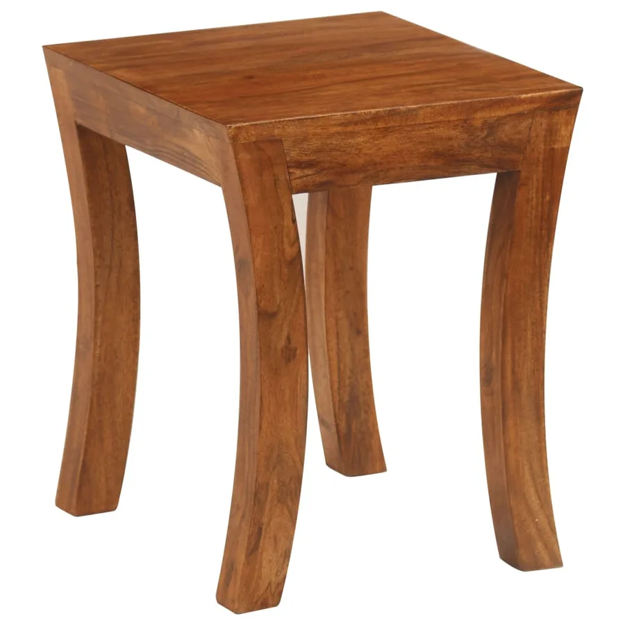 Table gigogne 3 pcs Bois massif d'acacia 50x35x50 cm Marron - 9