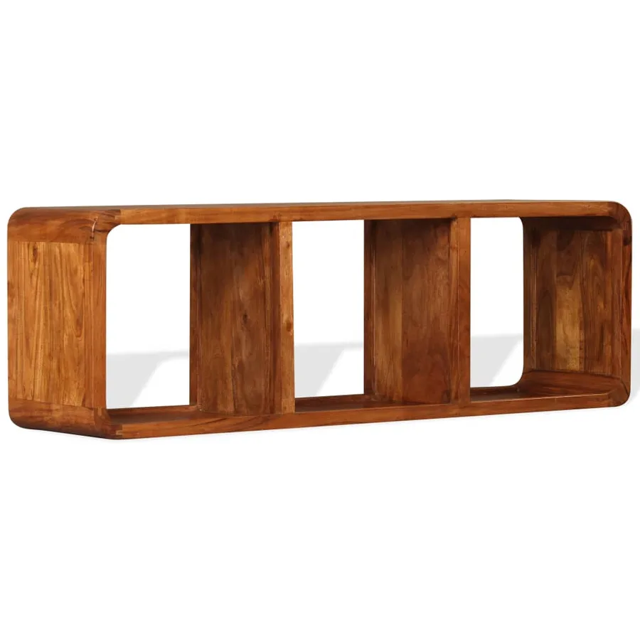 Meuble TV Bois massif avec finition miel 120 x 30 x 40 cm - 5