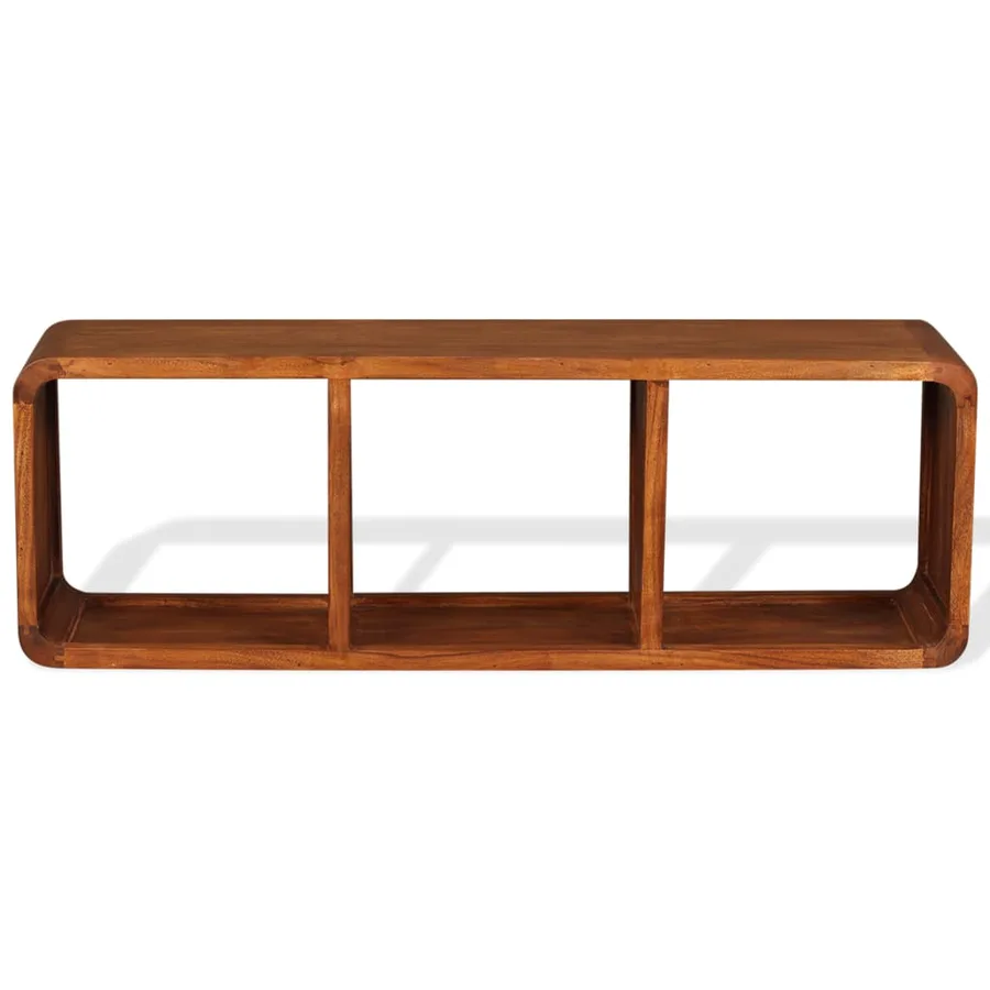 Meuble TV Bois massif avec finition miel 120 x 30 x 40 cm - 6