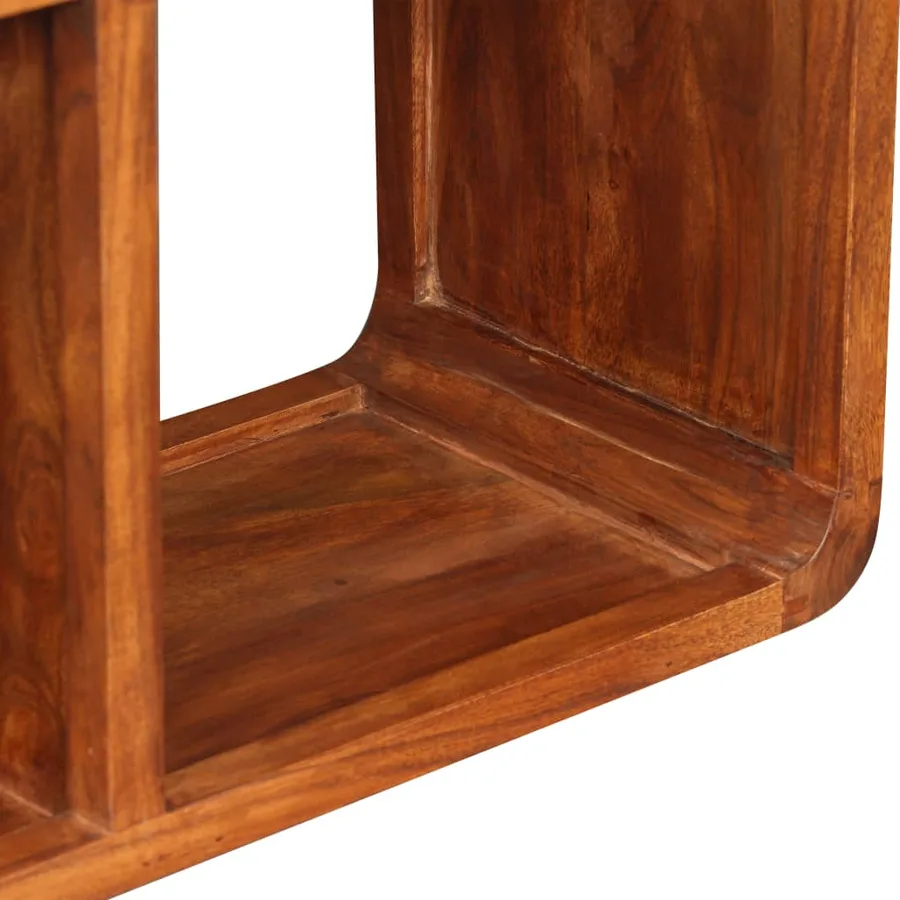 Meuble TV Bois massif avec finition miel 120 x 30 x 40 cm - 8