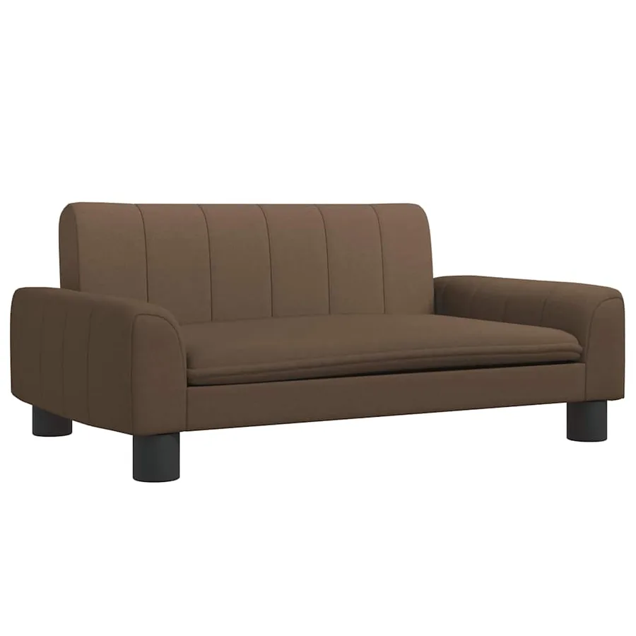 Lit pour chien marron 70x45x30 cm tissu - 2