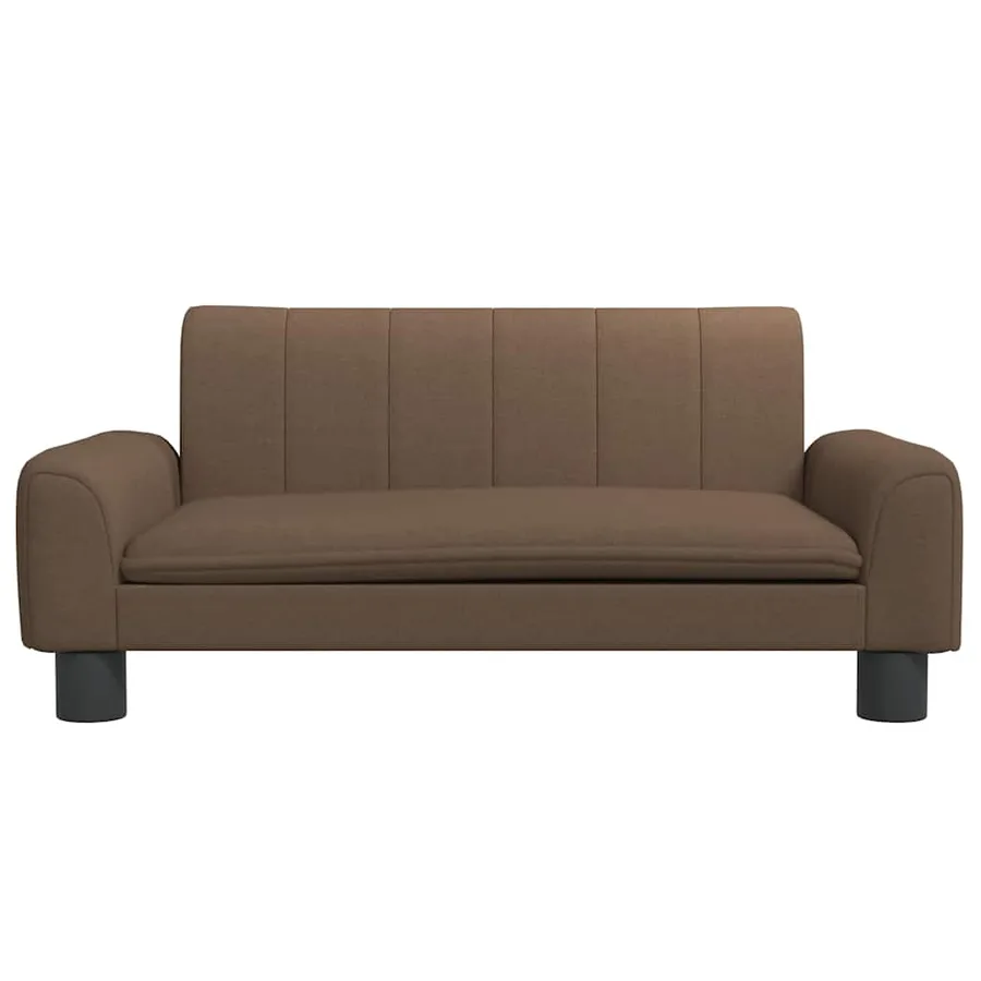 Lit pour chien marron 70x45x30 cm tissu - 3