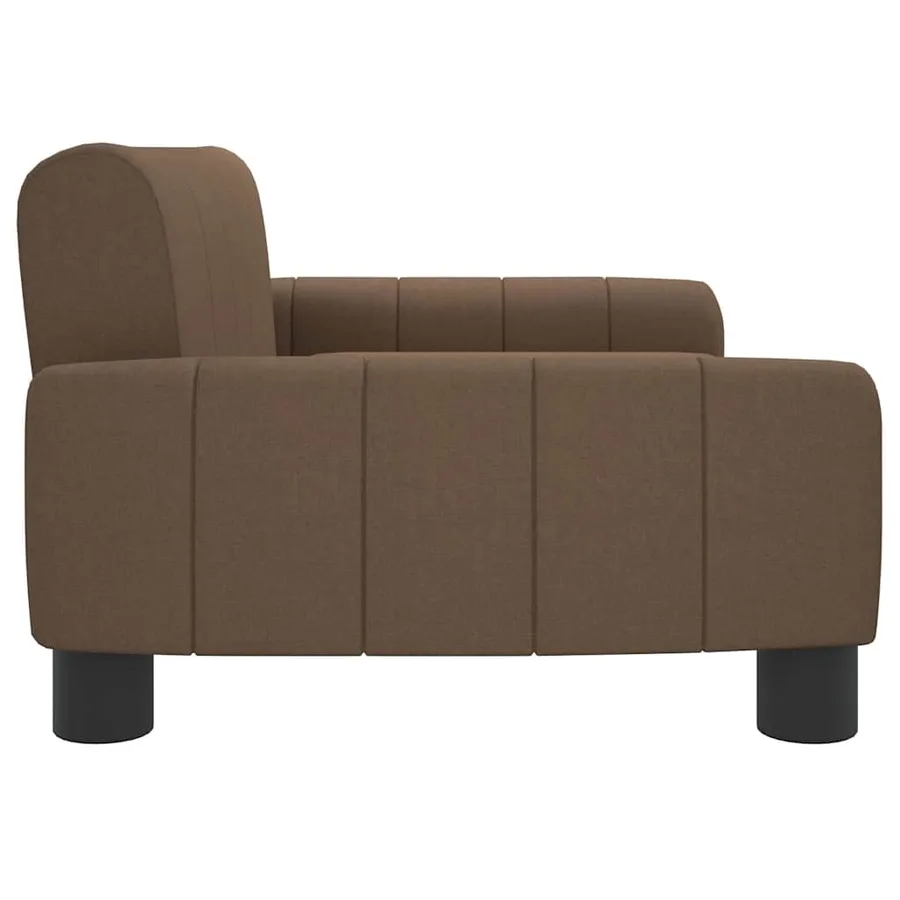 Lit pour chien marron 70x45x30 cm tissu - 4