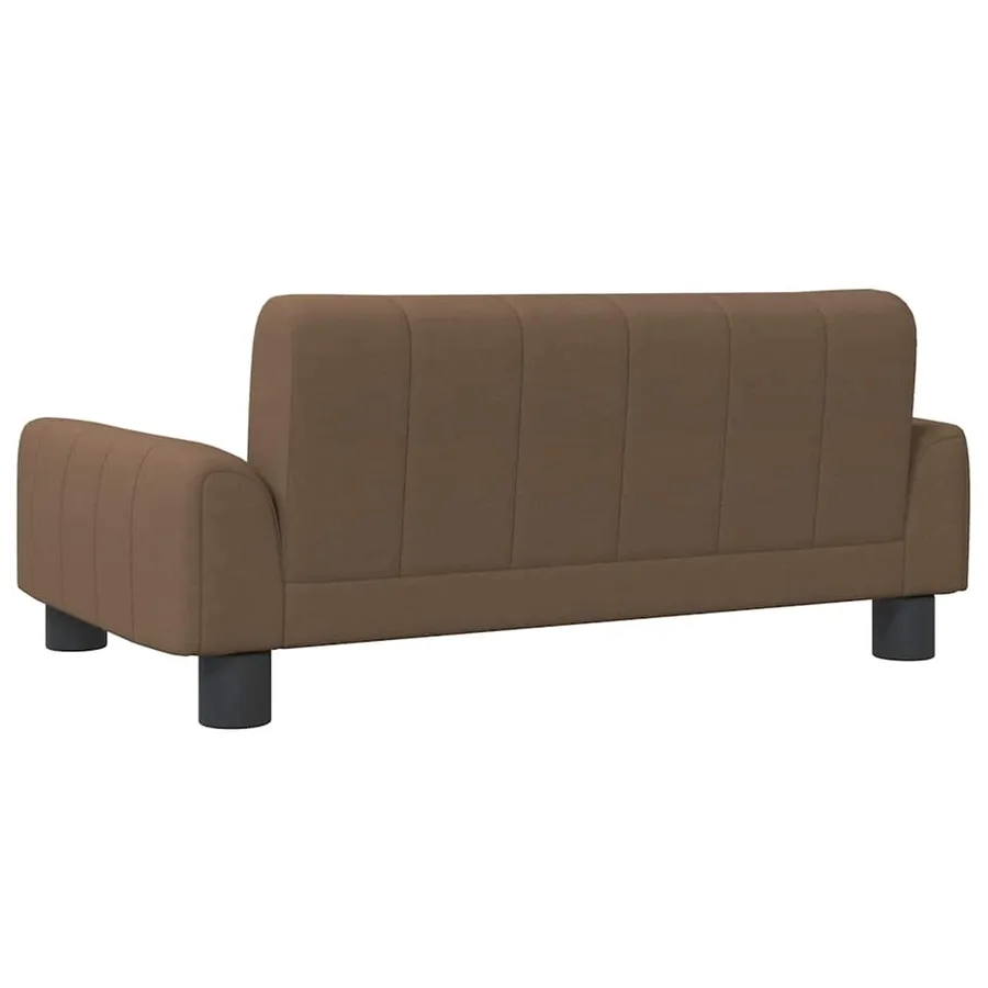 Lit pour chien marron 70x45x30 cm tissu - 5