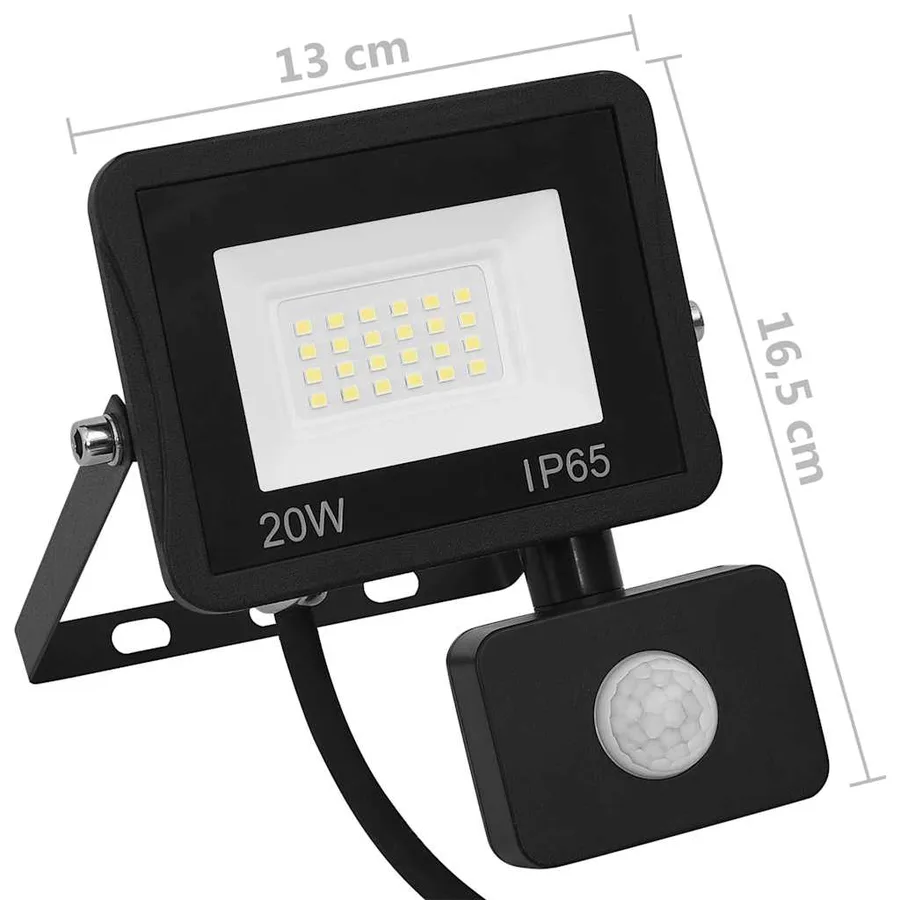 Projecteur à LED avec capteur 20 W Blanc chaud - 11